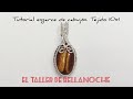 HOW TO SET A WIRE WRAP CABOCHON.-COMO ENGARZAR UN CABUJON- TEJIDO DE ALAMBRE.