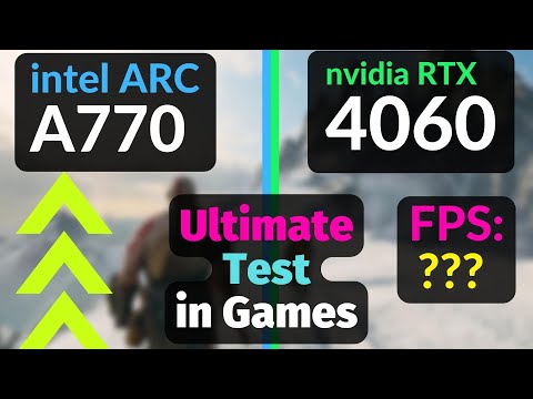 RTX 4060 vs Intel ARC A770 16GB TEST in GAMES 1080p 1440p 4K