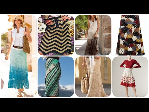 تشكيلة متنوعة و أنيقة من تنورات كروشيه للسيدات