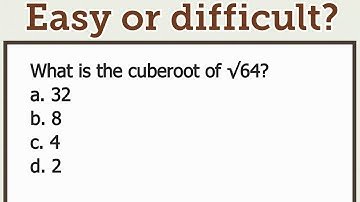 What is the cuberoot of √64?