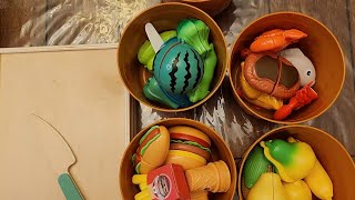 Satisfying Video | How to Cutting Fruits and Vegetables | Cutting toys Fruits and Toys