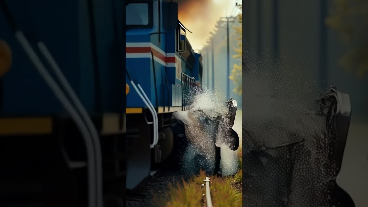 Train Slams Into Car in Shocking Crash Test 