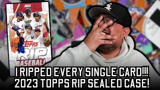 I RIPPED EVERY SINGLE CARD FROM A SEALED CASE OF 2023 TOPPS RIP BASEBALL!!! HOW DID I DO?!?!