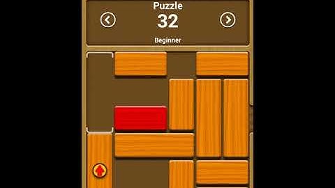 Unblock me Relax mode Puzzle 32 - Walkthrough