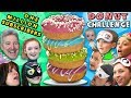 1 MILLION SUBSCRIBERS! FUNnel V Gets Fit + Donut Challenge Family Battle Taste Test Game