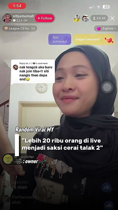 Cerai talak dua di live #randomviralmy #cerai #sitijamumall  #aimantakkesah