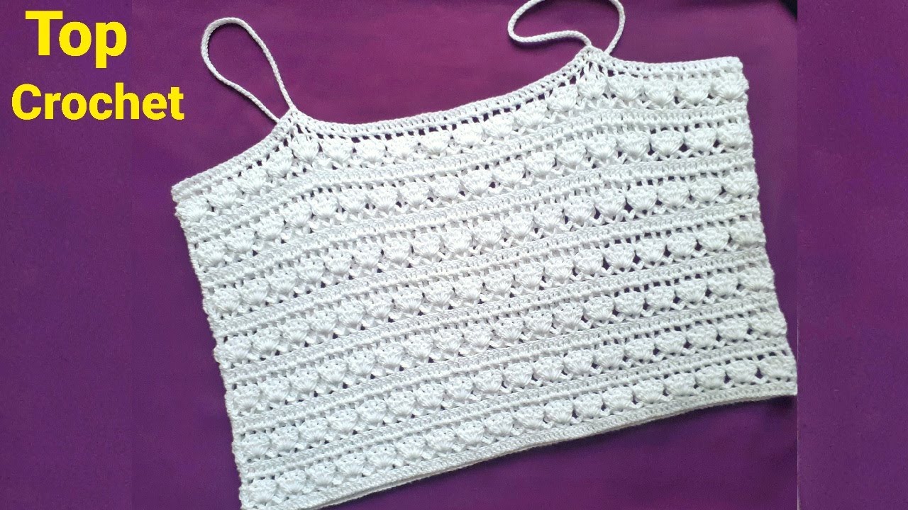 Cómo Tejer TOP a Crochet paso a paso/Top a Ganchillo para Principiantes/Crochet Top Tutorial/Crochê