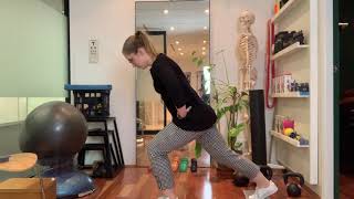 Slider drills for running stability