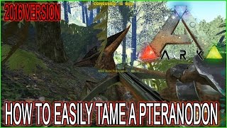 ARK SURVIVAL EVOLVED - How to Tame A Pteranodon EASILY
