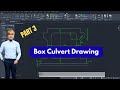 How to Draw Box Culvert in AutoCAD | Civil Engineering Drawing Part 3