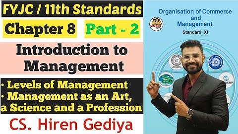 O.C.M. | Chapter 8 | Introduction to Management | Part 2 | Class 11th | Hiren Sir |