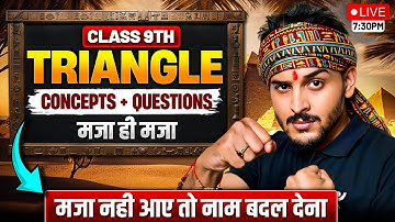 Triangles Class 9 NCERT | Complete Concept & Questions | Pranav Sir