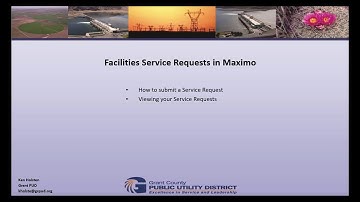 How to submit a Facilities Service Request in Maximo 7.6.1.1