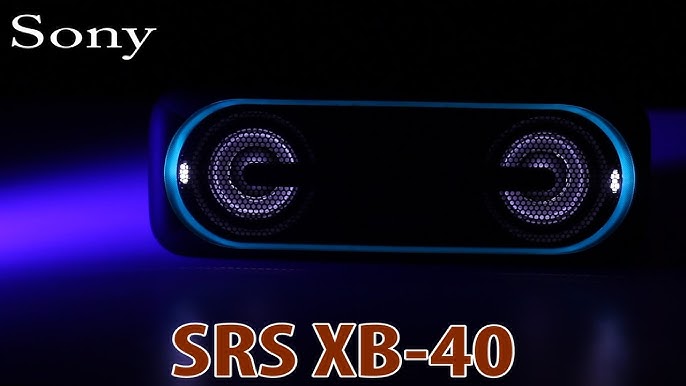 Sony SRS-XB40 Portable Bluetooth Speaker - YouTube