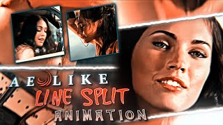 Laser Line Split Animation In Alight Motion Tutorial +present