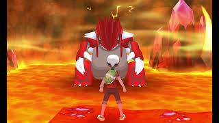 Pokemon Omega Ruby:  Brendan faces Primal Groudon in glorious HD