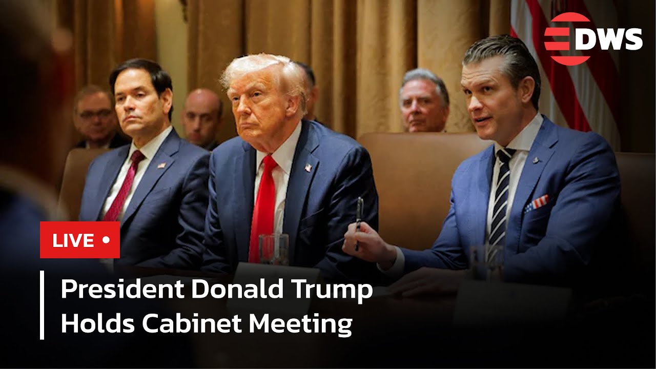 LIVE: President Donald Trump Holds Cabinet Meeting at White House ...