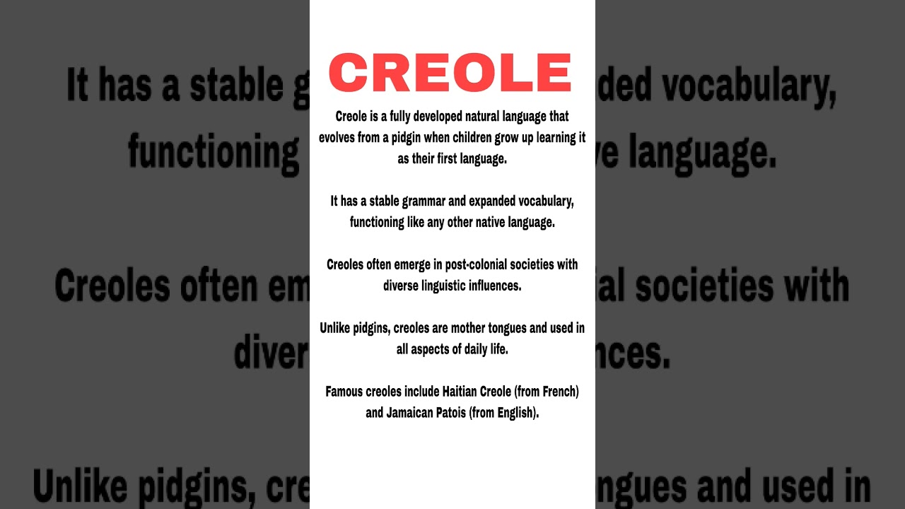 creole pidgin english literature ugc net jrf english honours english literature notes