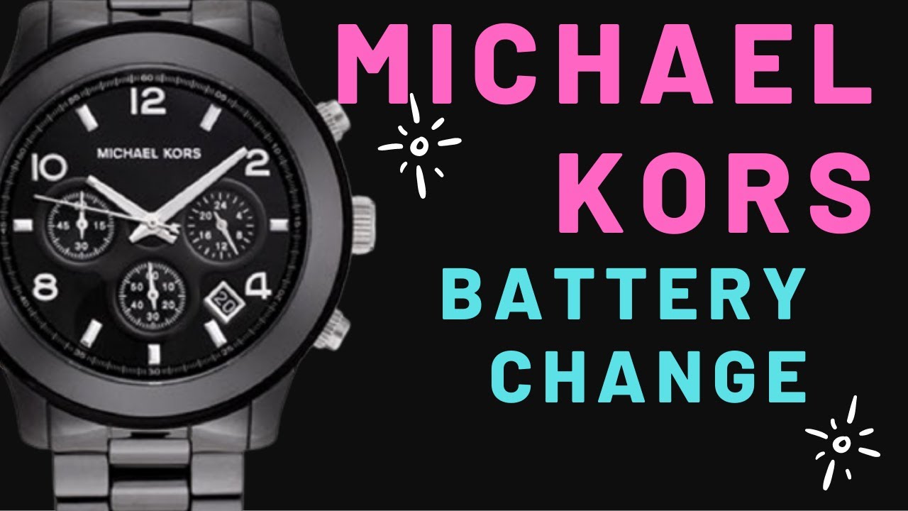 How to change a battery in a Michael kors watch fast and easy - YouTube