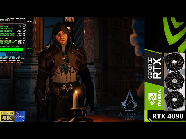 5K] Assassin's Creed Unity [Ultrawide] 2023 NEXT-GEN Ray Tracing MOD RTX  4090 Ryzen 5800X3D 