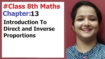 Ncert Class 8 Maths Chapter-13 Introduction To Direct And Inverse Proportions
