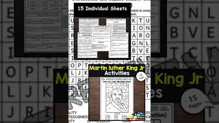 Dr  Martin Luther King Jr  Activities  MLK Day  Worksheets