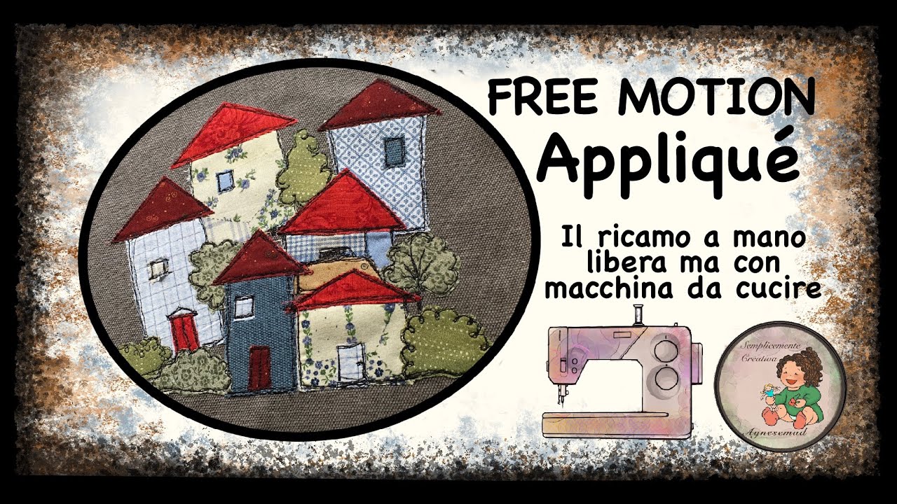 Free Motion Appliqué Cucito creativo ricamo Casette. Ricamo a macchina a mano libera.
