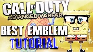 The BEST Spongebob Emblem Tutorial On Advanced Warfare (Advanced Warfare Emblems)