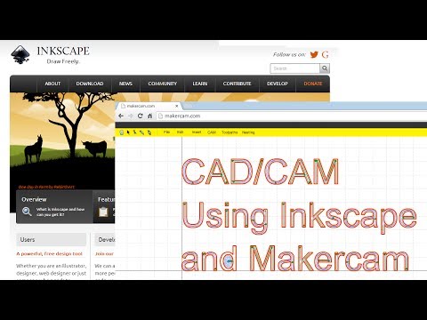 CAD/CAM using Inkscape and Makercam