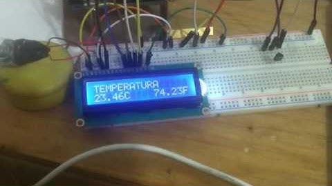 Sensor de temperatura lm35, con LCD 16*2 y Arduino uno