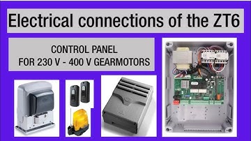 CAME ZT6 Control Board Full Wiring Explanation | Automatic Sliding Gate Wiring Setup 