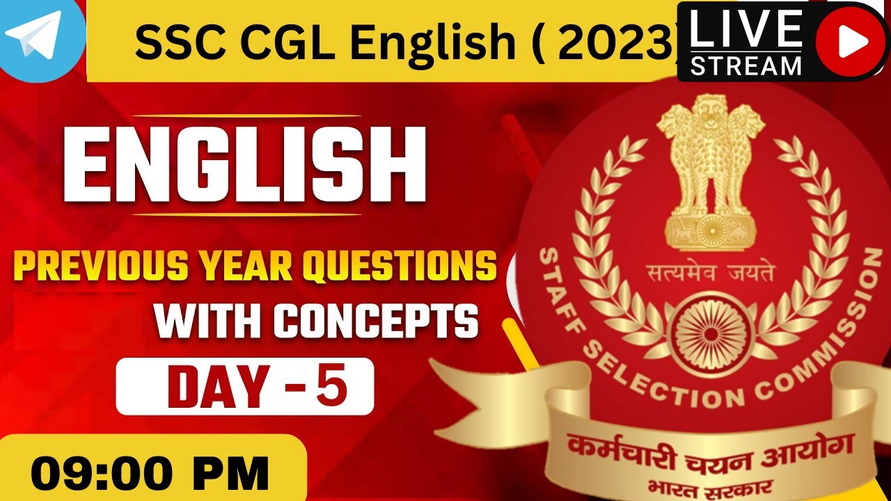 SSC CGL 2023 | SSC CGL English Classes by Bhragu Sir | Previous Year ...