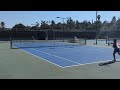 Nordhoff Senior Julia Kenton returning ground strokes