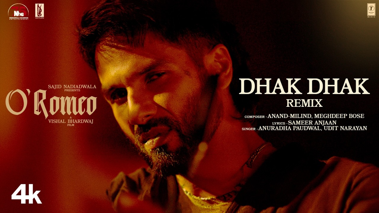O'Romeo: Dhak Dhak (Film Version) | Shahid K | Triptii D | Vishal B | Anand-Milind, Meghdeep B
