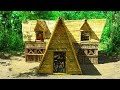 Awesome Man! Build The Greatness Winter Bamboo Villa House By Ancient Skills
