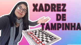 Como fazer seu próprio tabuleiro de xadrez em casa #6milTampinhas 