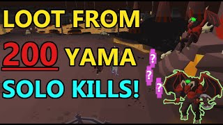 Loot From 200 Yama Solo Kills! OSRS!