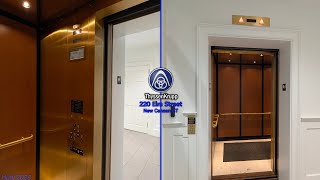 Brass ThyssenKrupp Traditional Hydraulic Elevator | 220 Elm Street, New Canaan CT