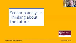 SEMINAR WORKSHOP: SCENARIO PLANNING - 05/ENERO