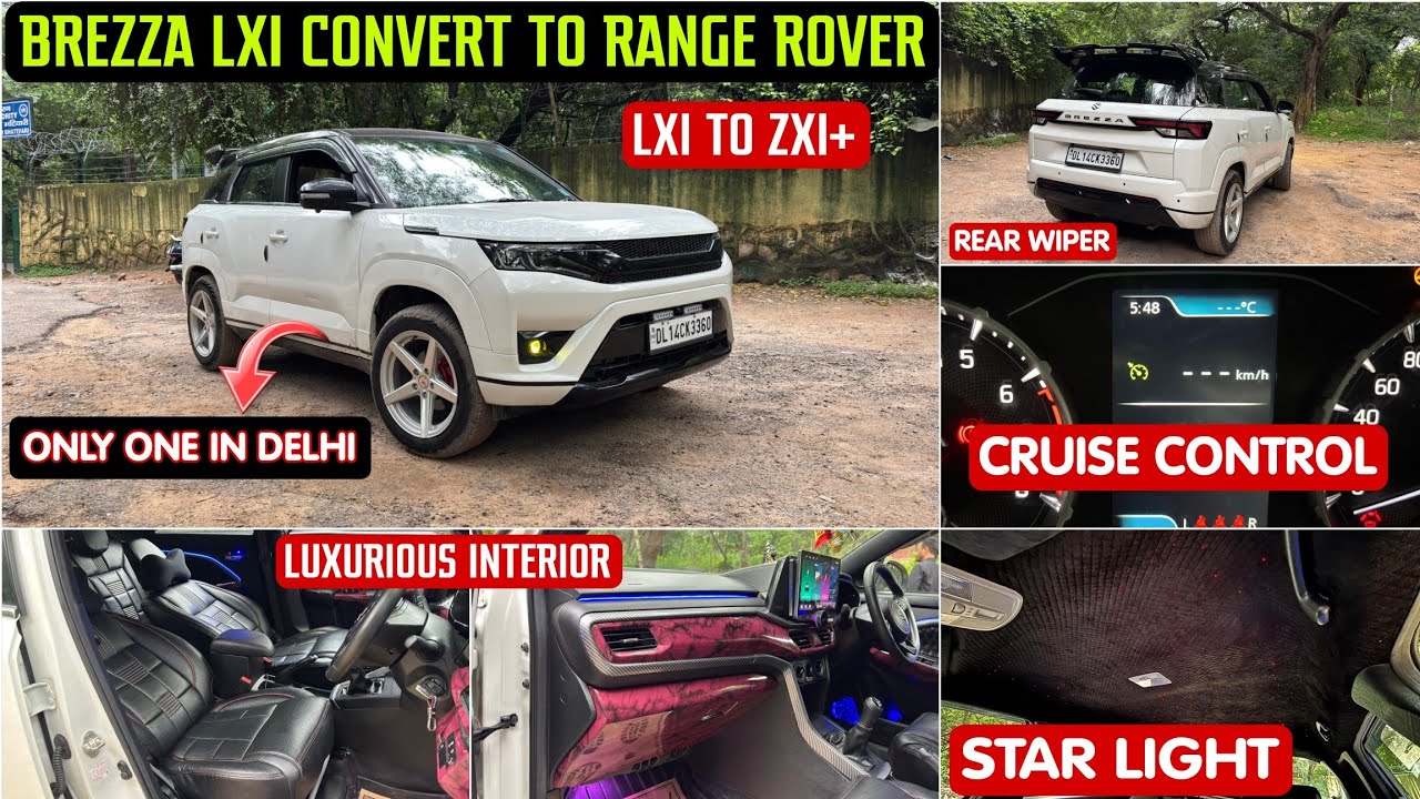 Brezza Convert To Range Rover ✅ Brezza Lxi Base To Top Modified ✅ Brezza Modification 2025 ✅ 