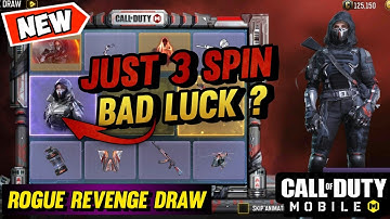 *New* ROGUE REVENGE DRAW | TRY 3 SPIN ROGUE REVENGE DRAW CODM | COD MOBILE | CODM