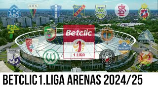Betclic 1.liga  Stadiums 2024/25 🇵🇱 Stadiony