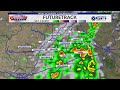 Showers and storms again Saturday, but dry conditions take over soon