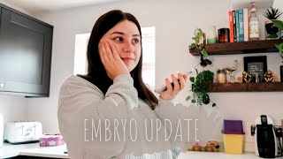 IVF CYCLE #3 | embryo development days, embryologist phone call & reactions