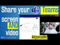 How to present your video and content side by side in a Microsoft Teams meeting