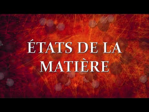 État de la matière  - Forces de Van der Waals