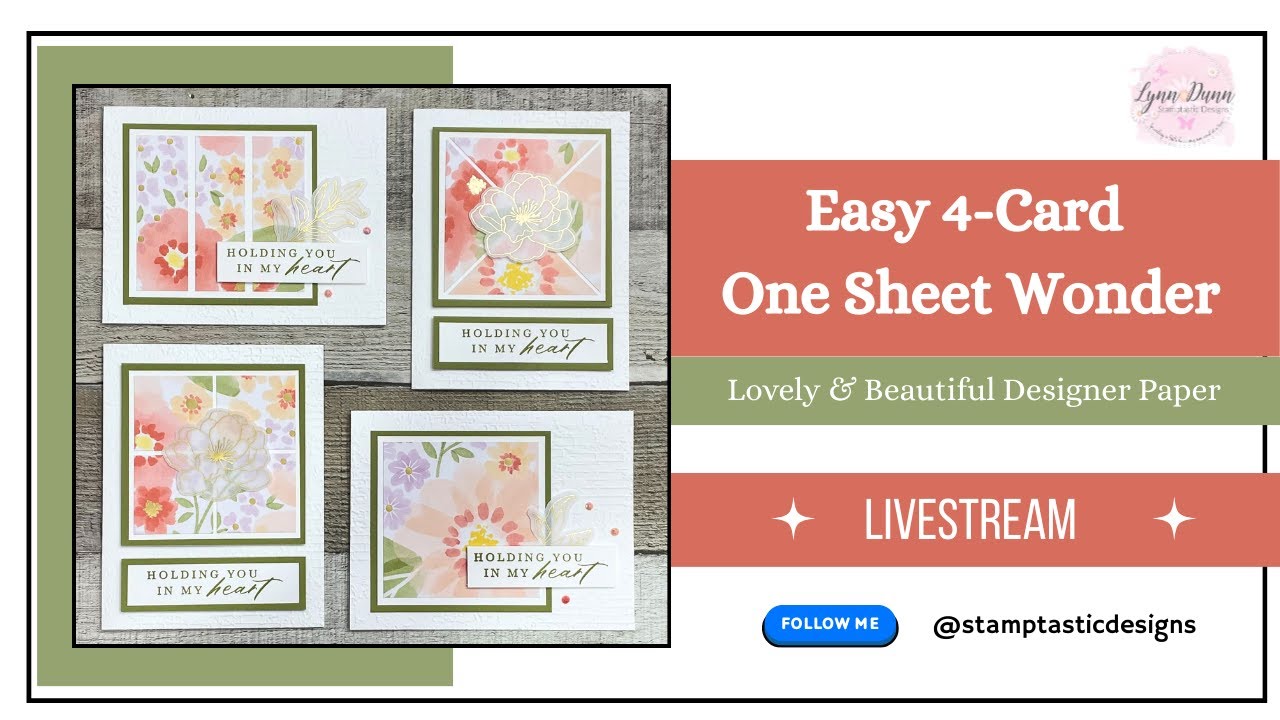 Easy 4-Card One Sheet Wonder Template