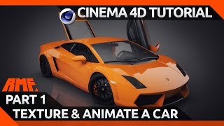 Cinema 4D Tutorial - Texturing and Animating a Car Model - Part 1