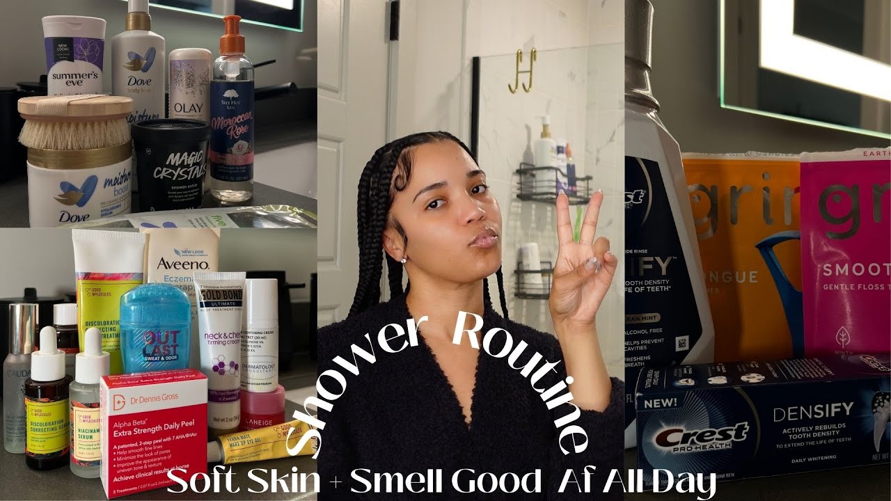 MY SHOWER & BODYCARE ROUTINE 2023 | SOFT GLOWY SKIN | I SMELL GOOD AF ...