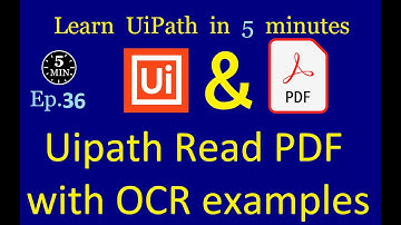 Pdf OCR in UiPath: What